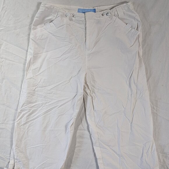 CAPRIS DENVER HAYES CLASSIC FIT PETITES LARGE L20 WHITE WOMEN'S PANTS CLOTHES - Picture 14 of 14